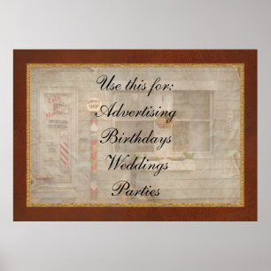 Friseur - Belvidere, NJ - Ein Familiensalon Poster