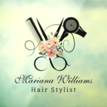 Friseur Blumen Schere Schönheitssalon modern