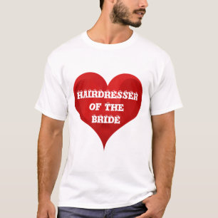 Friseur Bride Hair Funny Heart Wedding Bridal T-Shirt