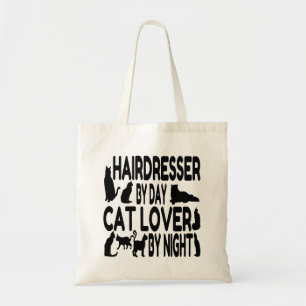 Friseur by Day Cat Lover by Night Tragetasche