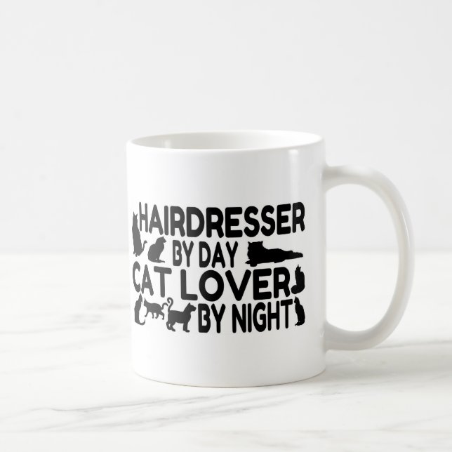 Friseur Cat Lover Kaffeetasse (Rechts)