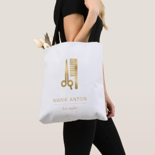 Friseur Chic Gold Schere Kamm