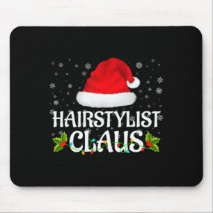 Friseur Claus Weihnachtsbeleuchtung Pyjama Familie Mousepad