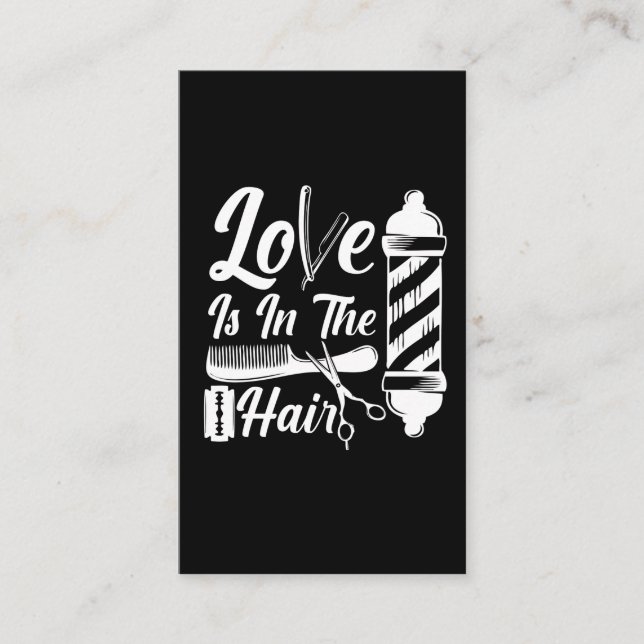 Friseur Cosmetology Abschluss Barber Salon Visitenkarte (Vorderseite)