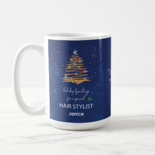 Friseur dankt Weihnachts- Make Season Bright Kaffeetasse