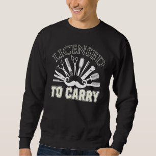 Friseur, der für die Beförderung von Barber-Ideen Sweatshirt