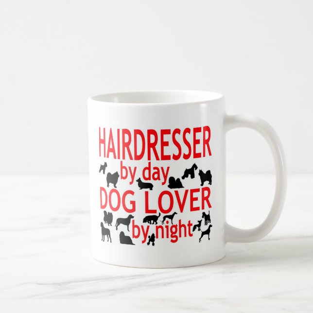 Friseur Dog Lover Kaffeetasse (Rechts)