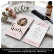 Friseur Erröten Rosa Schwarze Schrift Foto