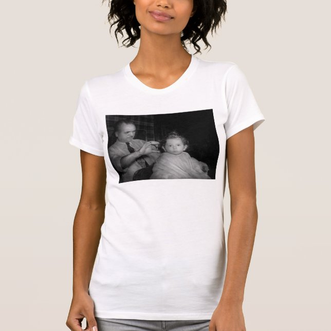 Friseur - erster Haarschnitt T-Shirt (Vorderseite)