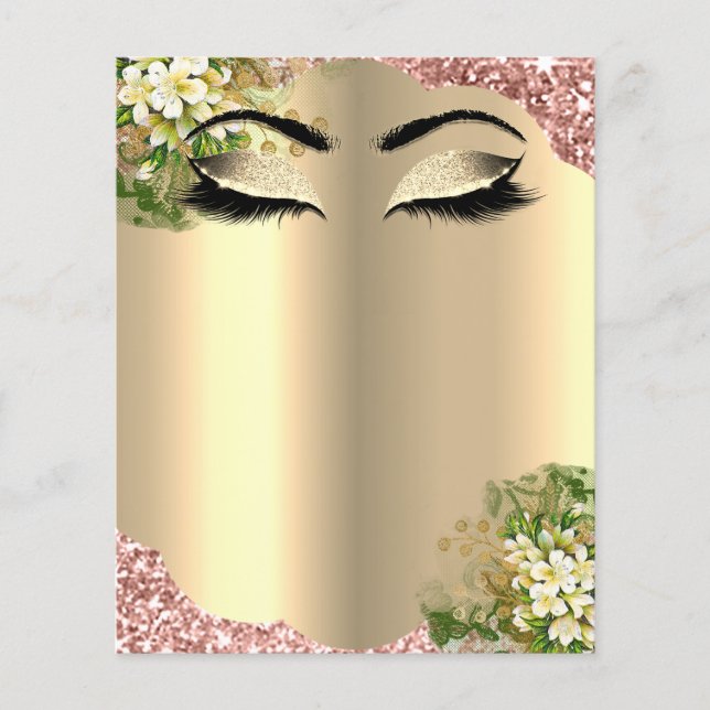 Friseur Eyelashes Makeup Studio Preisliste Flyer (Vorne)