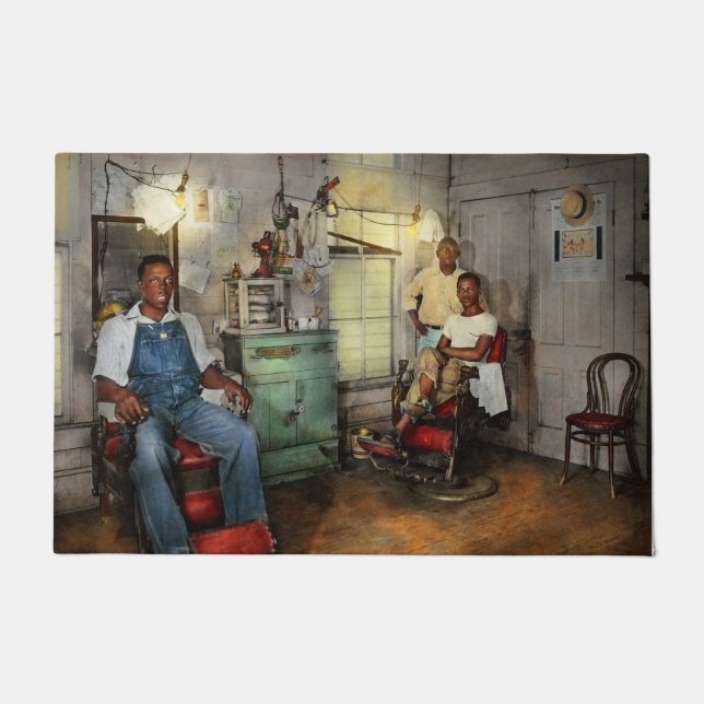 Friseur - Familienbetrieb 1942 Fußmatte (Vorderseite)