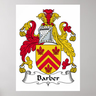Friseur-Familienwappen Poster