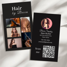 Friseur-Foto-Raster-Schönheit QR-Code