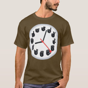 Friseur-Friseur Barber-Shop Hand-Signalluhr Haar T-Shirt