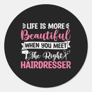 Friseur-Friseur-Stylist Barber Experte Runder Aufkleber