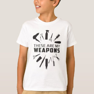 Friseur Friseur Stylist Barber Weapons Funny Gift T-Shirt