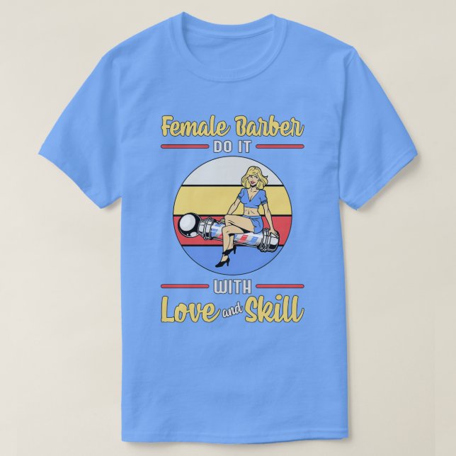 Friseur Friseur Stylist Schere Friseur Geschenkide T-Shirt (Design vorne)