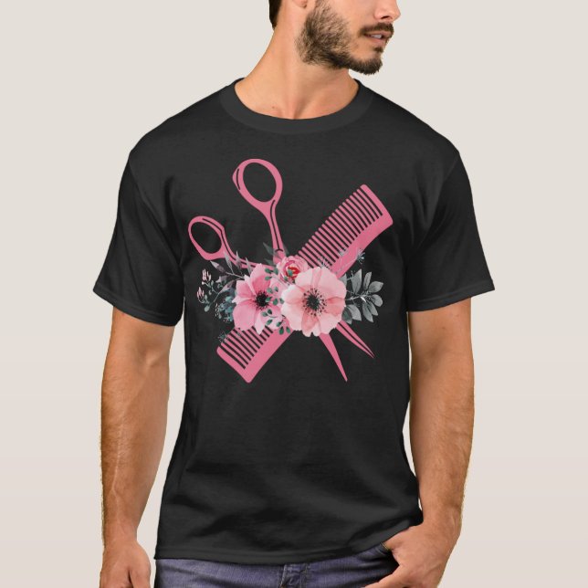 Friseur-Friseur-Stylist T-Shirt (Vorderseite)