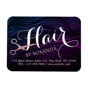 Friseur Friseuse Schönheit Roségold Schere Magnet