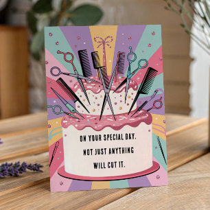 Friseur Geburtstagskarte Karte