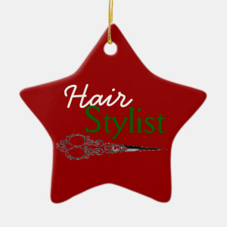 Friseur-Geschenk-Ornament Keramikornament