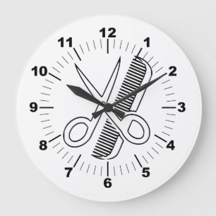 Friseur Große Wanduhr