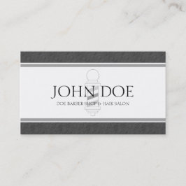 Friseur-/Haar-Stylist-dunkelgraue Grenzweißbuch Visitenkarte