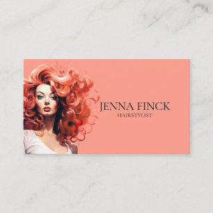 Friseur Haarsalon Minimalist  Visitenkarte