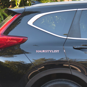 Friseur Hairstylist Spa Rosa Salon Hochzeit Aufkleber