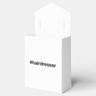 Friseur Hashtag Geschenkschachtel