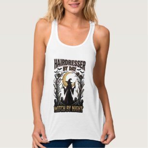 Friseur-Hexe Halloween-Stylist bei Tag Design_ Tank Top