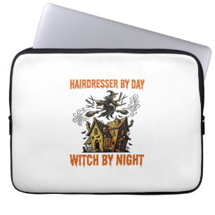 Friseur-Hexe Halloween Vintage-Salon-Shirt_1 Laptopschutzhülle