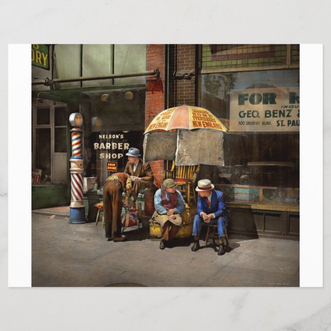 Friseur - im Friseursalon von Nelson 1937 Flyer (Vorne)