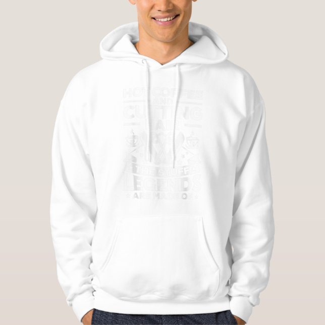 Friseur Kaffee Kaffee Friseur Hoodie (Vorderseite)