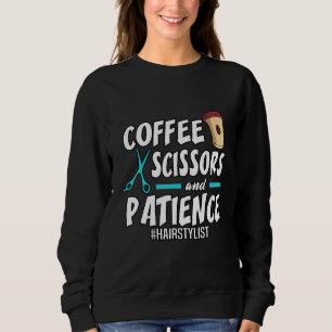 Friseur-Kaffeescheren und Gartenhaar Sweatshirt