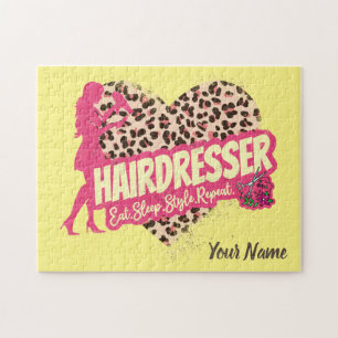 Friseur Leopard Hair Hustler Hairstylist Puzzle