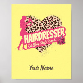 Friseur Leopard Hair Hustler Poster
