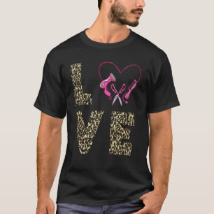 Friseur Liebe Schere Friseursalon H T-Shirt