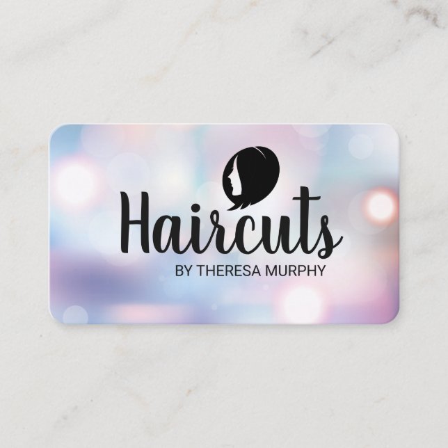 Friseur-Logo | Boke Visitenkarte (Vorderseite)