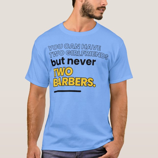 Friseur lustiger Spruch Junge T-Shirt (Vorderseite)