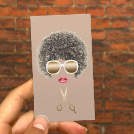 Friseur & Makeup Künstler Naturhaarsalon Visitenkarte