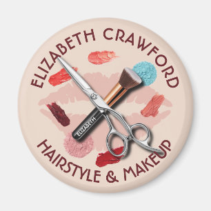 Friseur Makeup Stylist Beauty Salon und Ihr Name Magnet