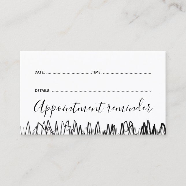 Friseur Master Shop Nächster Besuch Erinnerung Car Visitenkarte (Vorderseite)