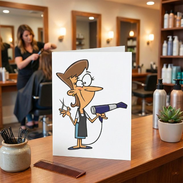Friseur mit Schere Karte (Von Creator hochgeladen)