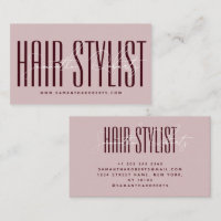 Friseur moderne Typografieschrift lila