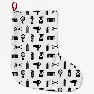 Friseur-Muster CUSTOM FARBE Großer Weihnachtsstrumpf