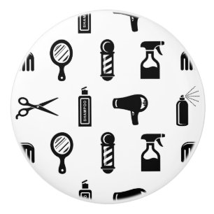 Friseur-Muster CUSTOM FARBE Keramikknauf