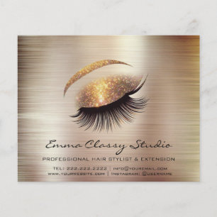 Friseur Nail Stylist Preisliste Rose Lash Brow Flyer