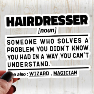 Friseur Noun Barbershop Wertschätzung Funny Aufkleber