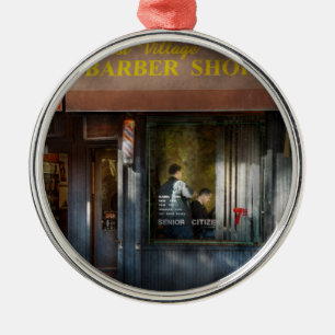 Friseur - NY - West Village Barber Shop Ornament Aus Metall